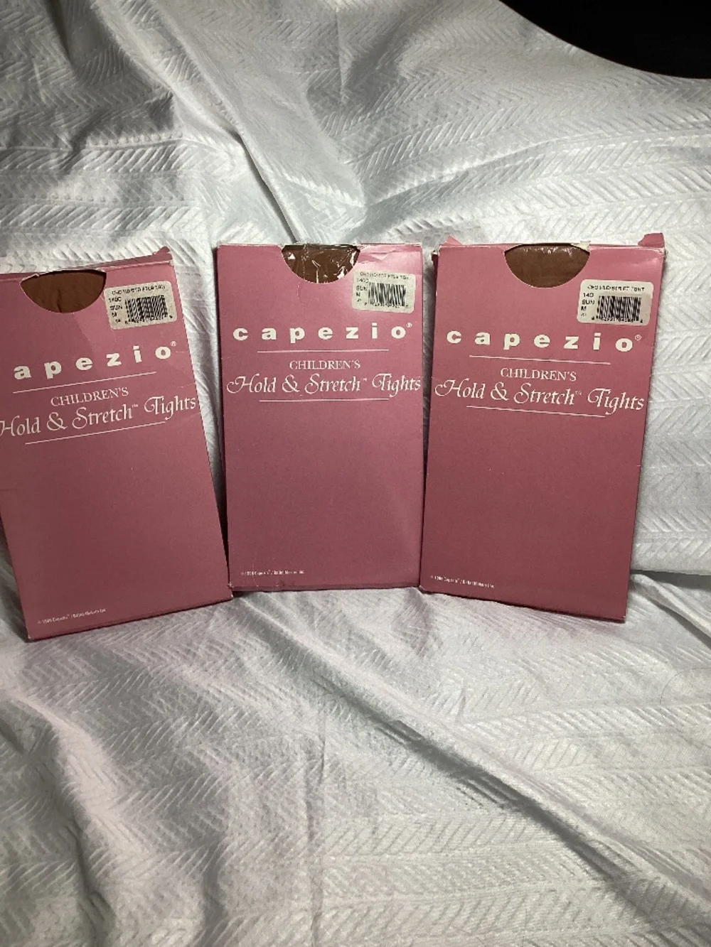 Capezio Child’s Hold & Stretch tights Medium Footless- 2 Footed- 1 Suntan